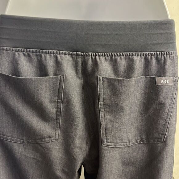 FIGS Heather Grey High Waisted Jogger Medical Scrub Pull-On Cargo Pant-XS - Picture 10 of 16